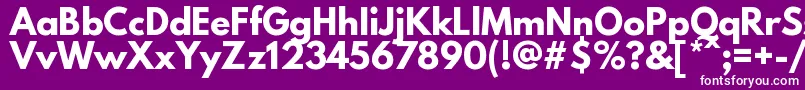 LeaguespartanBold Font – White Fonts on Purple Background