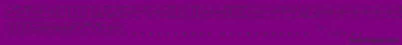 DrebiekExpandedOutlineItalic Font – Black Fonts on Purple Background