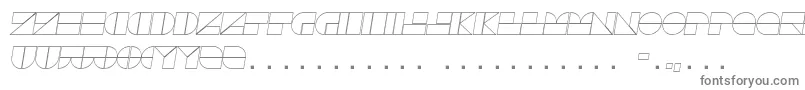 Czcionka DrebiekExpandedOutlineItalic – szare czcionki