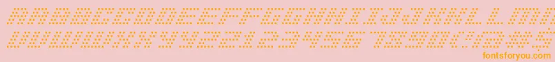 BmPinholeA13 Font – Orange Fonts on Pink Background