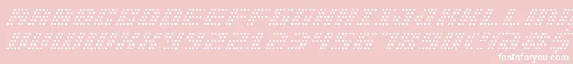 BmPinholeA13 Font – White Fonts on Pink Background