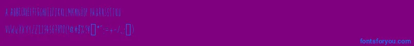 Weitere Informationen zur Firefly-Schriftart Firefly-Schriftart – Blaue Schriften auf violettem Hintergrund