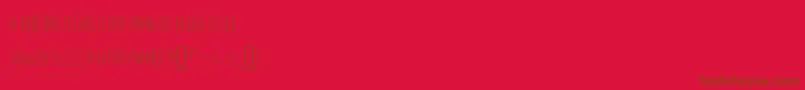 Firefly Font – Brown Fonts on Red Background