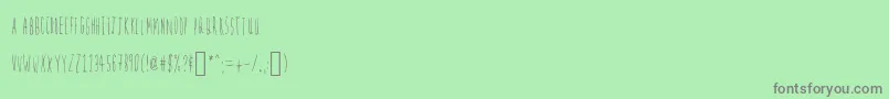fuente Firefly – Fuentes Grises Sobre Fondo Verde