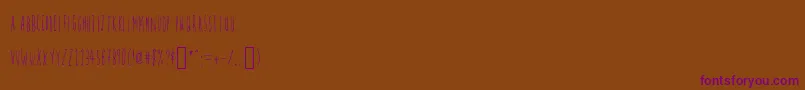 Firefly Font – Purple Fonts on Brown Background