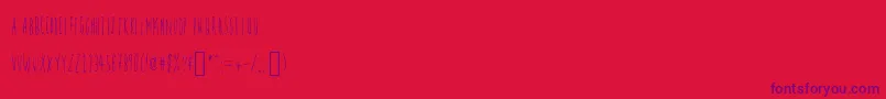 fuente Firefly – Fuentes Moradas Sobre Fondo Rojo