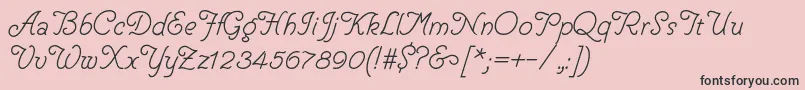 fuente HelveCursive – Fuentes Negras Sobre Fondo Rosa