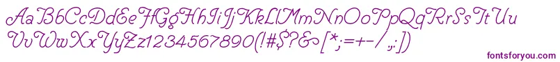 HelveCursive-fontti – violetit fontit