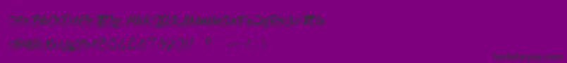 WolfInTheCityLight Font – Black Fonts on Purple Background