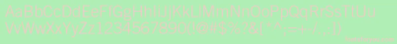 TradegothicltstdLight Font – Pink Fonts on Green Background