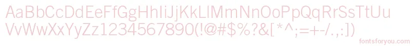 TradegothicltstdLight Font – Pink Fonts on White Background