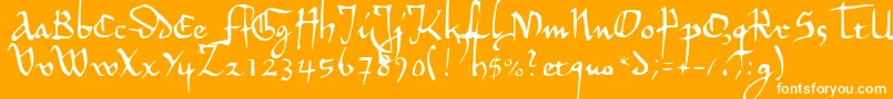 HermandecL Font – White Fonts on Orange Background
