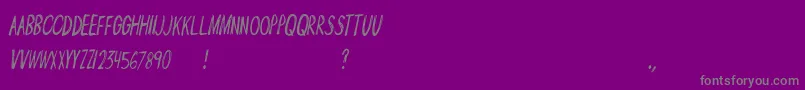 AngryMob Font – Gray Fonts on Purple Background