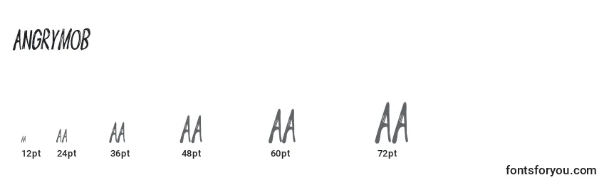Размеры шрифта AngryMob