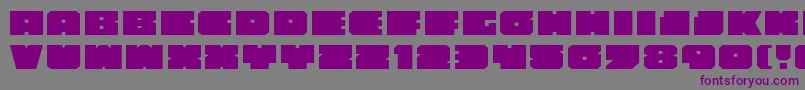 AnakefkaExpanded Font – Purple Fonts on Gray Background