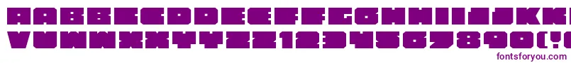 フォントAnakefkaExpanded – 白い背景に紫のフォント