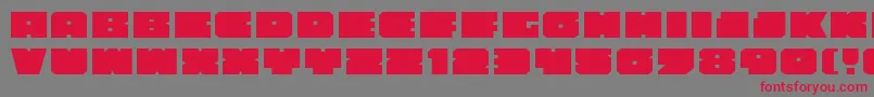 Шрифт AnakefkaExpanded – красные шрифты на сером фоне
