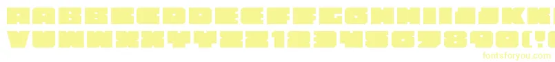 Шрифт AnakefkaExpanded – жёлтые шрифты