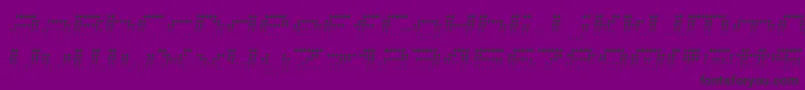 V5prf Font – Black Fonts on Purple Background