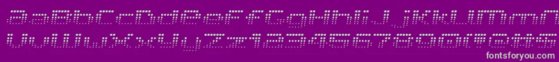 V5prf Font – Green Fonts on Purple Background