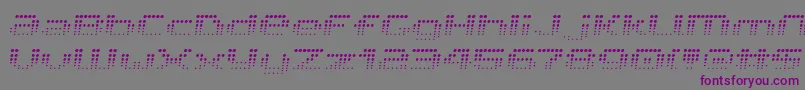 V5prf Font – Purple Fonts on Gray Background