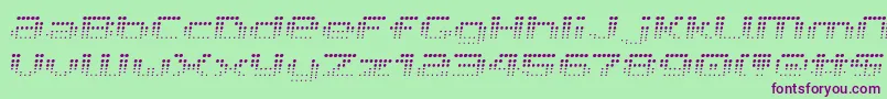 V5prf Font – Purple Fonts on Green Background