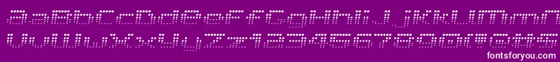 V5prf Font – White Fonts on Purple Background