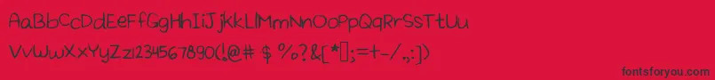 Laelique Font – Black Fonts on Red Background