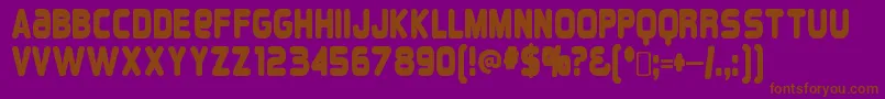 More about OverloadRegular Font OverloadRegular Font – Brown Fonts on Purple Background