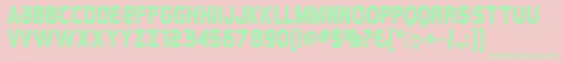 More about OverloadRegular Font OverloadRegular Font – Green Fonts on Pink Background