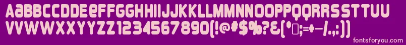 Weitere Informationen zur OverloadRegular-Schriftart OverloadRegular-Schriftart – Rosa Schriften auf violettem Hintergrund