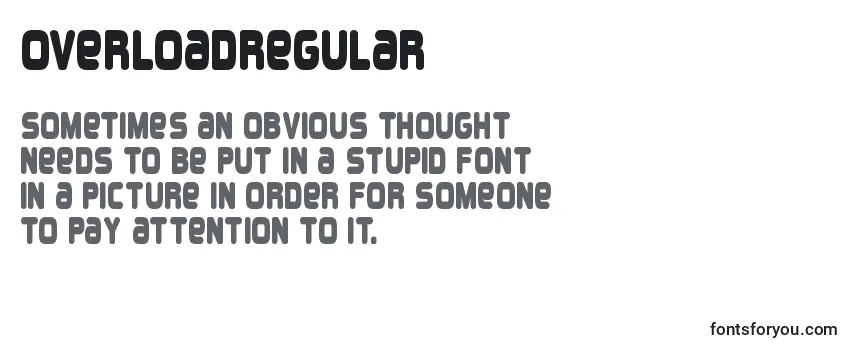 Review of the OverloadRegular Font