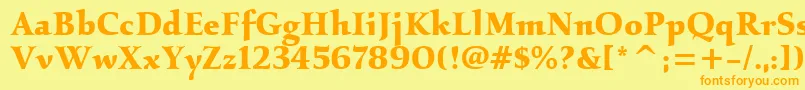 More about KallositcTtBold Font KallositcTtBold Font – Orange Fonts on Yellow Background
