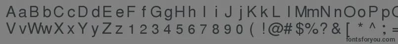 Шрифт Pwthmseg – чёрные шрифты на сером фоне