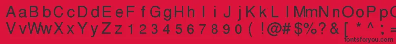 Pwthmseg Font – Black Fonts on Red Background