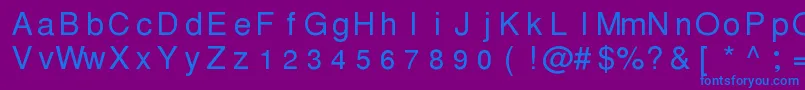 Pwthmseg Font – Blue Fonts on Purple Background