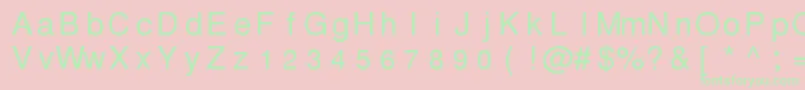 Pwthmseg Font – Green Fonts on Pink Background