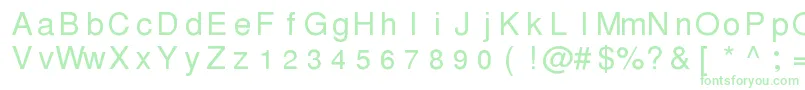 Pwthmseg Font – Green Fonts on White Background
