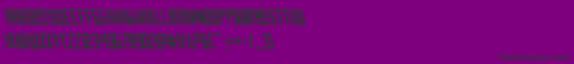 Nemenforcerleft Font – Black Fonts on Purple Background
