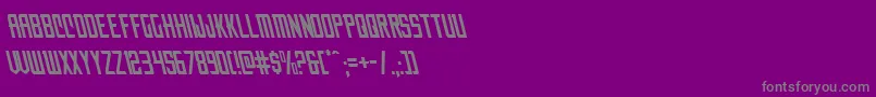 Nemenforcerleft Font – Gray Fonts on Purple Background