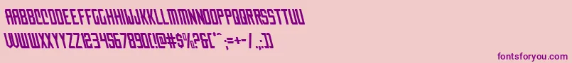 Nemenforcerleft Font – Purple Fonts on Pink Background