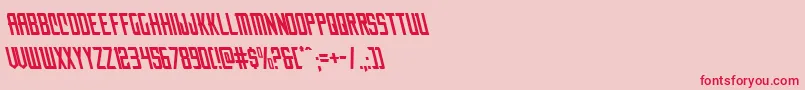 Nemenforcerleft Font – Red Fonts on Pink Background