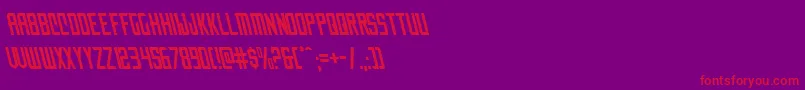 Nemenforcerleft Font – Red Fonts on Purple Background