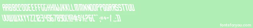 Nemenforcerleft Font – White Fonts on Green Background