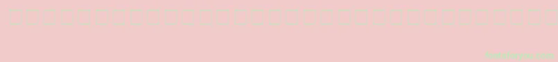 Infobubble Font – Green Fonts on Pink Background