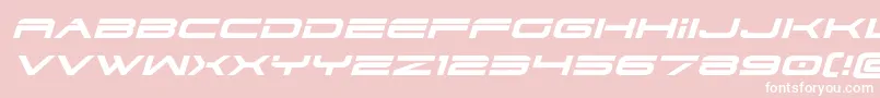 fuente Dodger3expandital – Fuentes Blancas Sobre Fondo Rosa