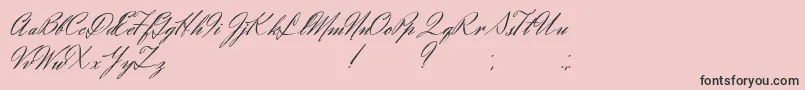 Eliensee Font – Black Fonts on Pink Background