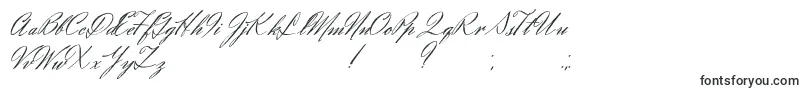 Czcionka Eliensee – czcionki kaligraficzne