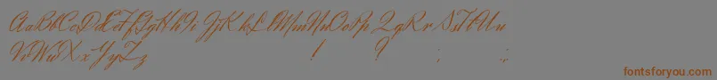 Eliensee Font – Brown Fonts on Gray Background
