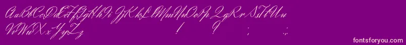 Eliensee Font – Pink Fonts on Purple Background